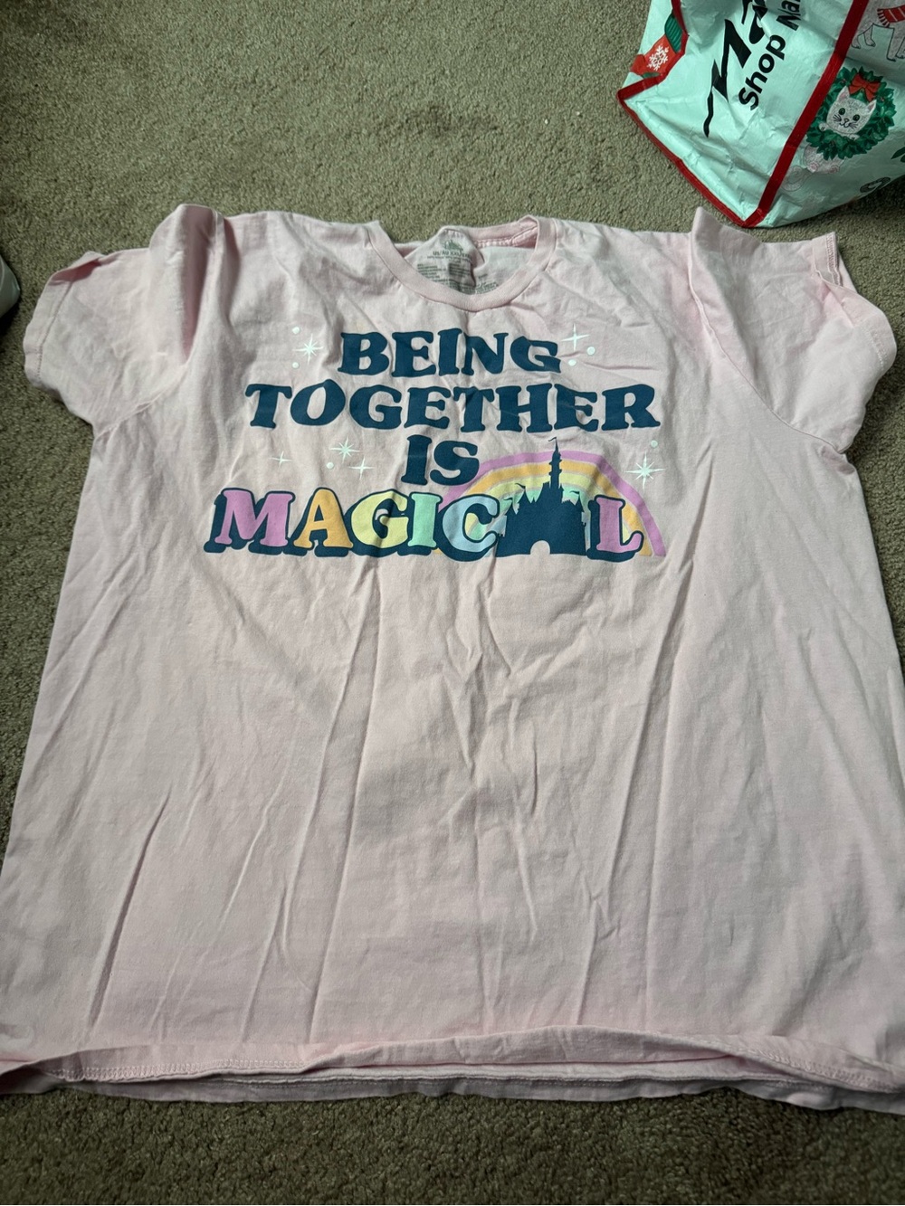 Disney Pink 'Being Together Is Magical' Graphic Tee
